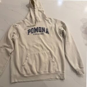 Blue 84 Pomona College Hoodie Cream Navy Pullover Sweatshirt Cal Poly